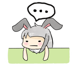 BiBi rabbit girl sticker #9168126