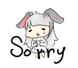 BiBi rabbit girl sticker #9168127