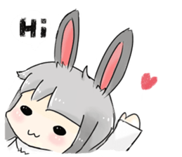 BiBi rabbit girl sticker #9168130