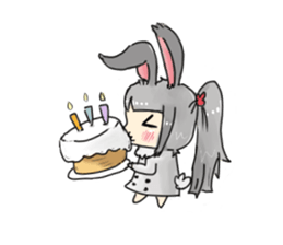 BiBi rabbit girl sticker #9168132