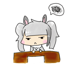 BiBi rabbit girl sticker #9168133