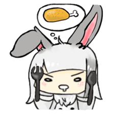 BiBi rabbit girl sticker #9168135