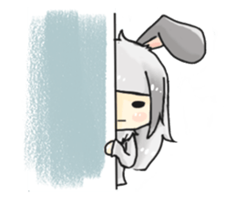 BiBi rabbit girl sticker #9168136