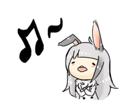 BiBi rabbit girl sticker #9168140