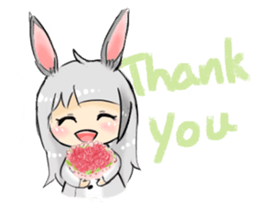 BiBi rabbit girl sticker #9168145