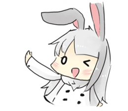 BiBi rabbit girl sticker #9168148
