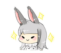 BiBi rabbit girl sticker #9168149