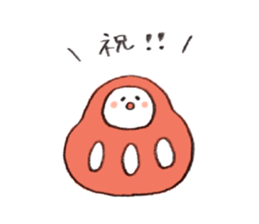 JAPANESE DARUMA! sticker #9168152