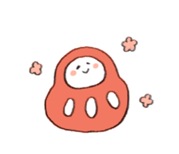 JAPANESE DARUMA! sticker #9168154