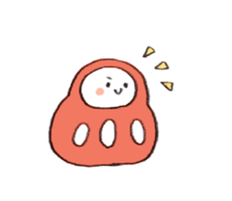 JAPANESE DARUMA! sticker #9168158
