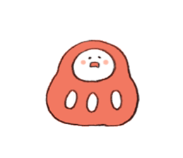 JAPANESE DARUMA! sticker #9168166