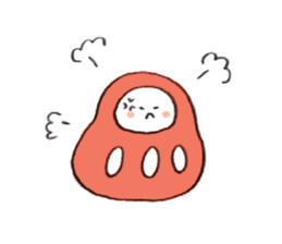 JAPANESE DARUMA! sticker #9168183