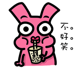 Daily routine of the Fries-Rabbit No.3 sticker #9168834