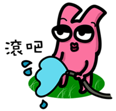 Daily routine of the Fries-Rabbit No.3 sticker #9168835