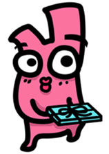 Daily routine of the Fries-Rabbit No.3 sticker #9168839
