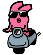 Daily routine of the Fries-Rabbit No.3 sticker #9168844