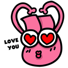 Daily routine of the Fries-Rabbit No.3 sticker #9168848