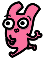 Daily routine of the Fries-Rabbit No.3 sticker #9168855