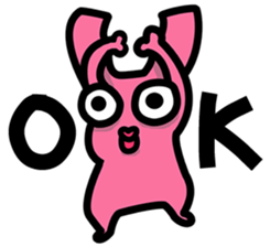 Daily routine of the Fries-Rabbit No.3 sticker #9168856