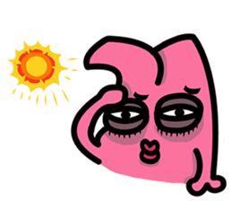 Daily routine of the Fries-Rabbit No.3 sticker #9168862