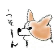 Corgie Hanachan sticker #9168874