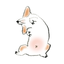 Corgie Hanachan sticker #9168875