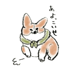 Corgie Hanachan sticker #9168882