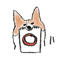 Corgie Hanachan sticker #9168887