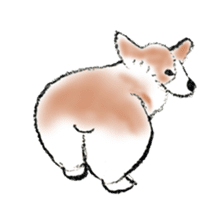 Corgie Hanachan sticker #9168898