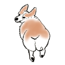 Corgie Hanachan sticker #9168901