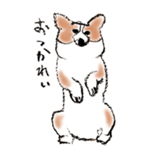 Corgie Hanachan sticker #9168906