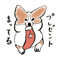 Corgie Hanachan sticker #9168909