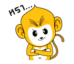 Yonkey Crazy Monkey by Happi Studio sticker #9168919