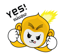 Yonkey Crazy Monkey by Happi Studio sticker #9168925
