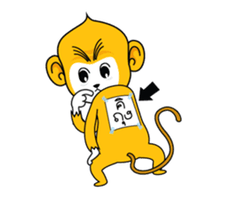 Yonkey Crazy Monkey by Happi Studio sticker #9168931