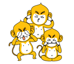 Yonkey Crazy Monkey by Happi Studio sticker #9168944