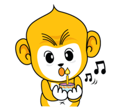 Yonkey Crazy Monkey by Happi Studio sticker #9168947