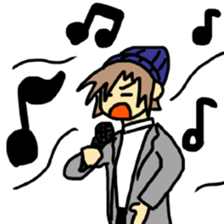 Sticker of a college student Debyuo-kun sticker #9169594