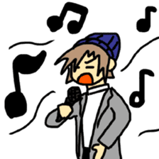 Sticker of a college student Debyuo-kun sticker #9169594