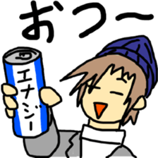 Sticker of a college student Debyuo-kun sticker #9169598