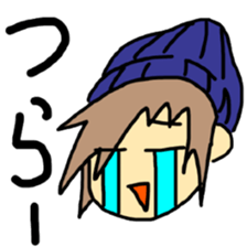 Sticker of a college student Debyuo-kun sticker #9169603