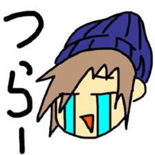 Sticker of a college student Debyuo-kun sticker #9169603