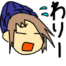 Sticker of a college student Debyuo-kun sticker #9169611
