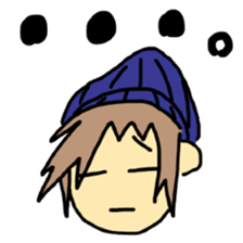 Sticker of a college student Debyuo-kun sticker #9169624