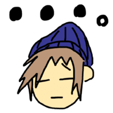 Sticker of a college student Debyuo-kun sticker #9169624