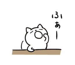 Intently sleepy cat 5 sticker #9169757