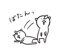 Intently sleepy cat 5 sticker #9169771