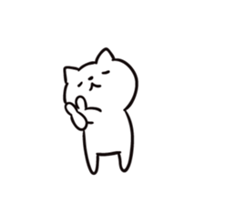 Intently sleepy cat 5 sticker #9169773