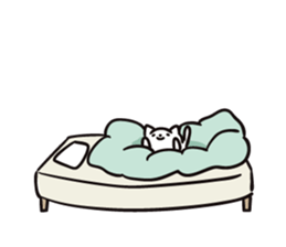Intently sleepy cat 5 sticker #9169779