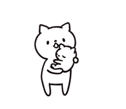 Intently sleepy cat 5 sticker #9169781